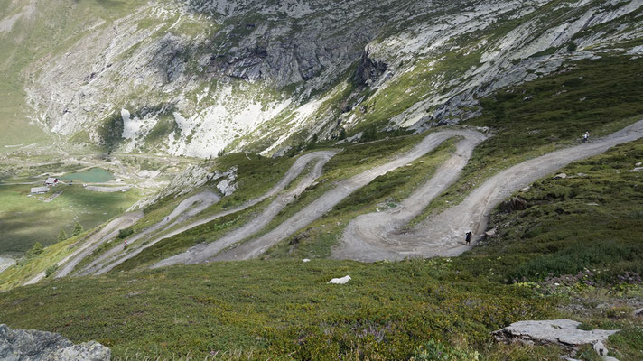 Serpentinen am Col de Sommeiller